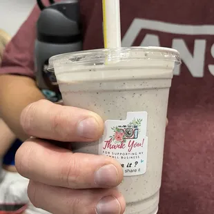 Cookies and cream shake