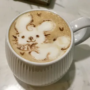 Latte art with one of our favorite's- The classic White Mocha!