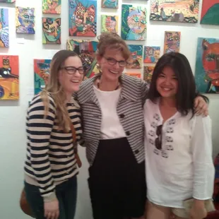 With our Art Professor - Loretta De Grandis a.k.a. Ms. D