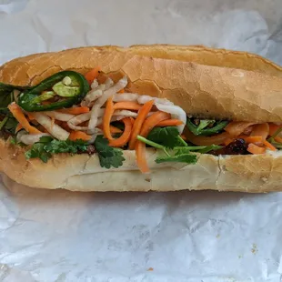 Pork banh mi for $7.50.