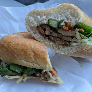 Pork banh mi for $7.50.