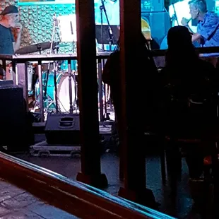 a man playing a guitar