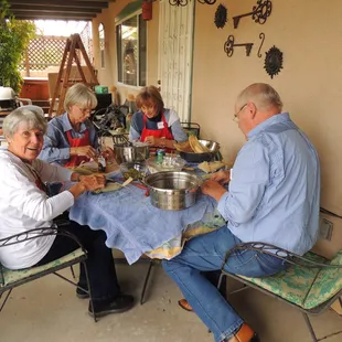 Tamale rolling on the portal