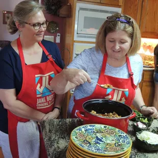 Weekend class, Posole tasting and serving.