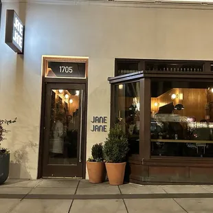 outside