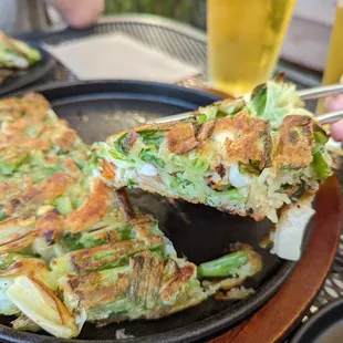 Seafood pancake