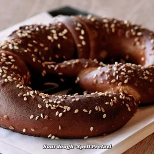 bagels, food