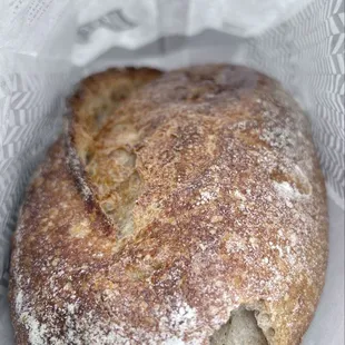 Sourdough ($10) (oops, ate a chunk from the top!)