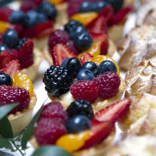 a variety of pastries