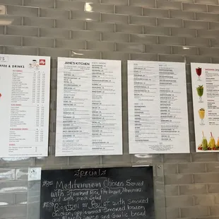 Menu board