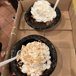 Ice cream sundaes