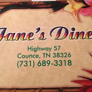 the name of the restaurant