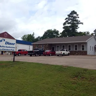 the front of the restaurant