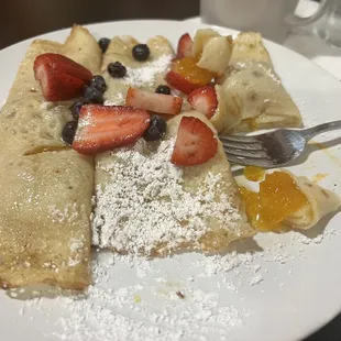 Peach Crepes