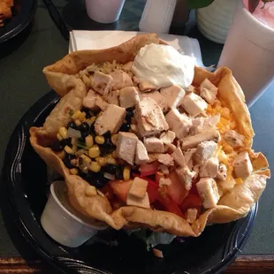 Burrito Bowl with grilled chicken.