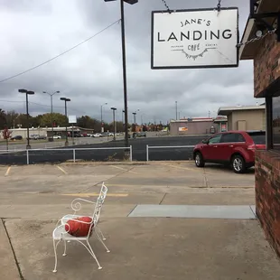 outside