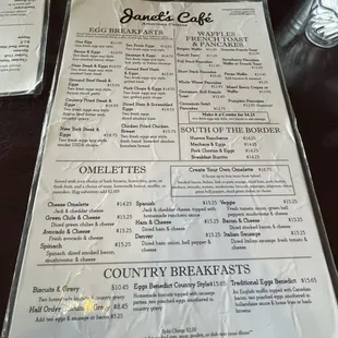 Menu - fine print, they charge $2 to split the check