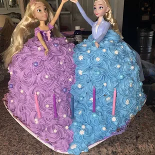 Homemade cake and hand decorated