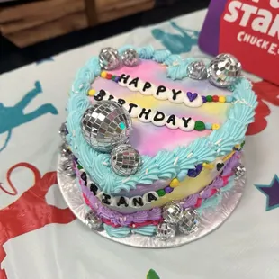 Taylor Swift themed birthday cake