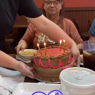 Cakes top layer falling off