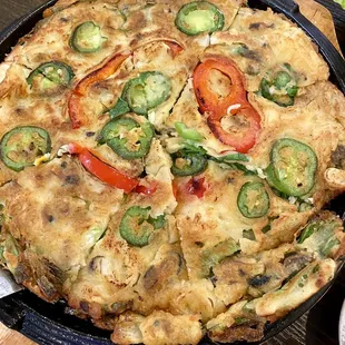 Seafood pancake