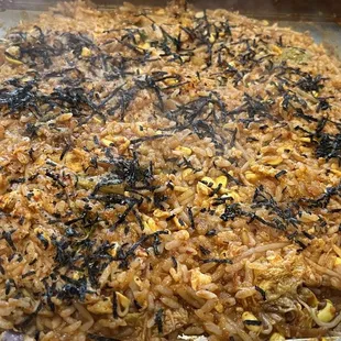 fried rice after stir fried squid