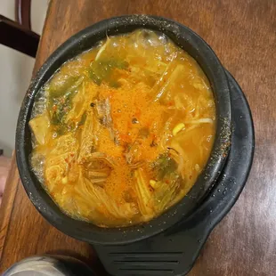 Hangover soup without the blood cubes