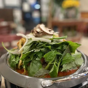 It's the perfect way to end the year with a hot pot. The kimchi is really good actually. Sweet and not too spicy.