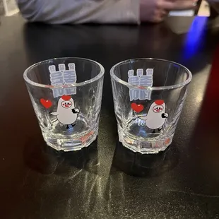 Shot glasses for soju