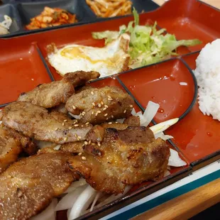 Korean BBQ Pork lunch special