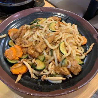 10. Fried Udon with Teriyaki Chicken