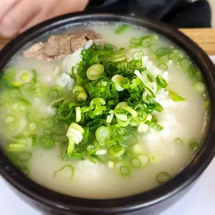 Beef soup with slice beef Clear noodles