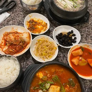 Kimchi Jiggae and Ttukbaegi Bulgogi