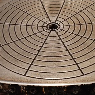 This grill is greased up with pure sesame oil