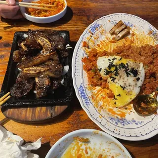 Spam kimchi fried rice (스팸 김치볶음밥)