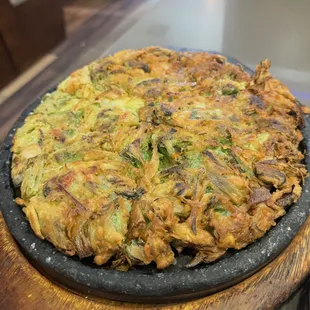 Seafood pancake