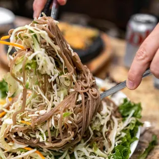 DotoleeYachae Guksoo ($21)
 Acorn noodles tossed w/ vegetables &amp; soy sauce dressing