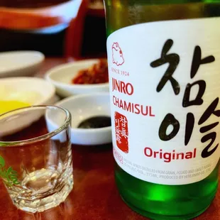 a shot of the drink