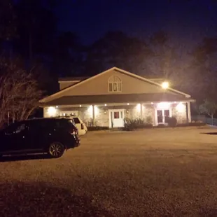 outside