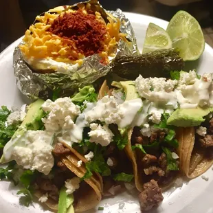 Steak taco combo
