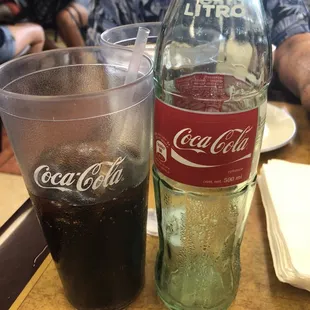 Enjoy and ice cold Coke from Mexico or Joya. Fountain drinks and cans available as well.