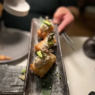 Crispy hamachi, a chef favorite and my favorite now.