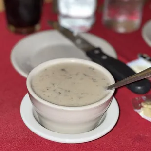 Cream of mushroom soup