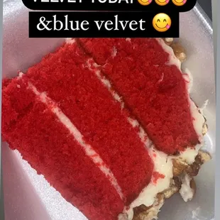 Homemade red velvet Cake