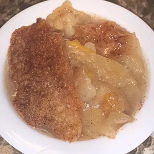 Homemade Peach cobbler