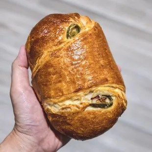 Ham &amp; Cheese Jalapeno Croissant.