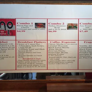 The new breakfast menu at Jano