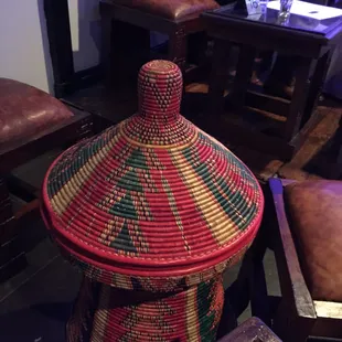 Awesome style of Ethiopian restaurant.