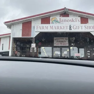 the front of the store