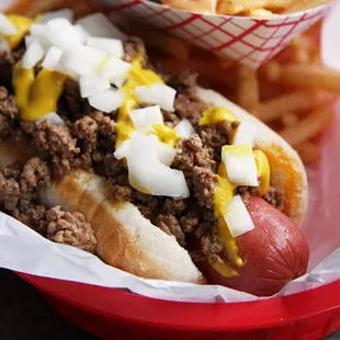 Voted Favorite Coney 2015! Every Monday $2 Koegel Coney Dog with Fries!